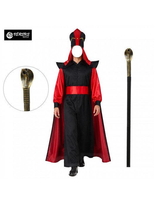 Mago Malvagio Favola Aladino Vestito Carnevale Costume Cosplay Costume ALAD010